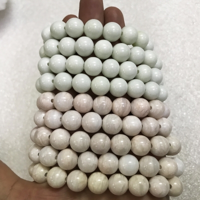 vòng tay chuỗi hạt Bạch ngọc cho mệnh Thủy và kim ( từ 8 li đến 18 li)